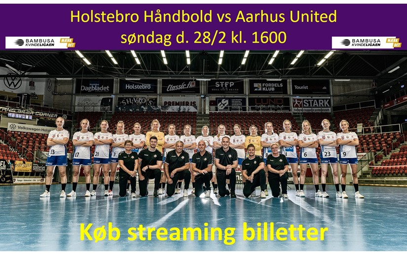 KØB STREAMING BILLETTER TIL KAMPEN MOD AARHUS UNITED.